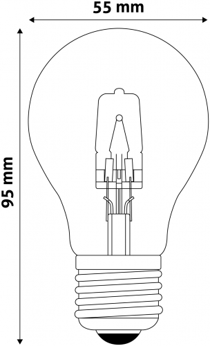 Avide halogén 42w e27 classic