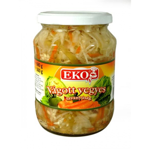 Eko 680g/720ml vágott vegyes savanyúság