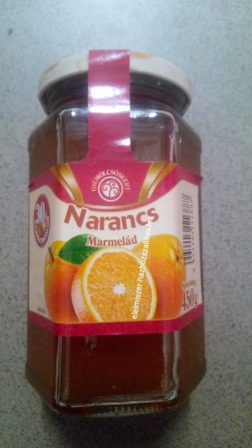 Narancs dzsem 450g