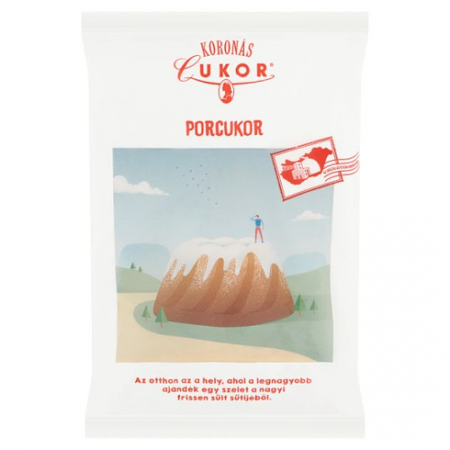 Koronás 500g porcukor