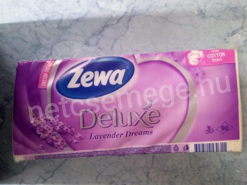 Zewa 90 lap 3 rétegű papír zsebkendő Deluxe levendula