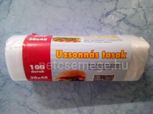 Uzsonnás tasak 100db 30x40