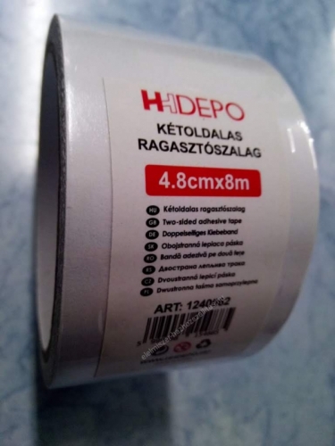 Kétoldalas ragasztószallag 4,8cmx8m