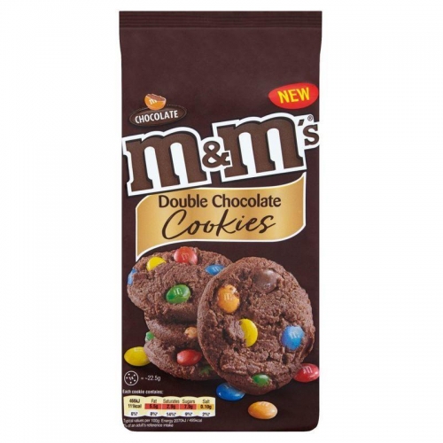 M&m 180g cookies double chocolate