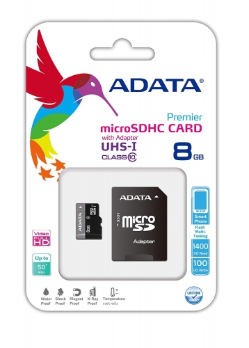 Adata memória kártya 8gb