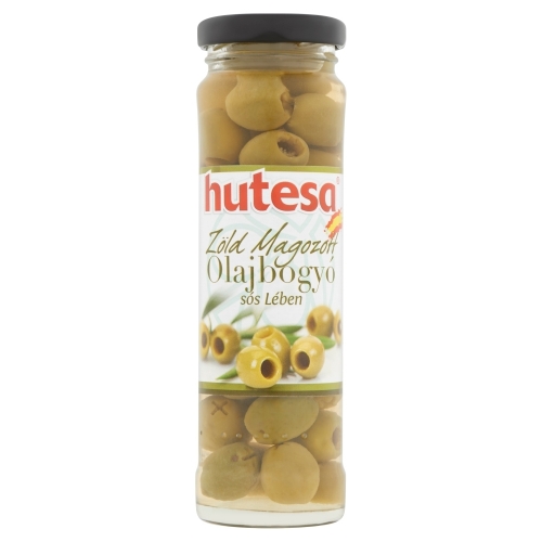 Hutesa 60g zöld magozott olajbogyó sós lében