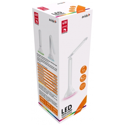 Avide LED Asztali Lámpa RGB Hangulatvilágítás Fehér 4W