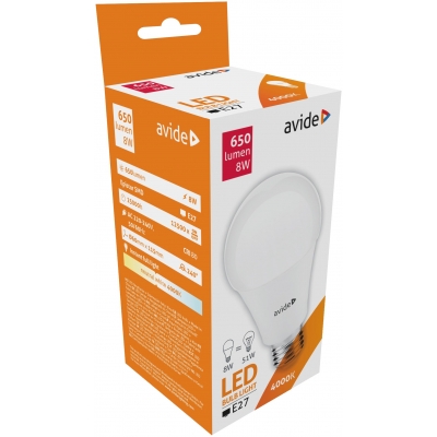 Avide led globe 8W E27 4000K