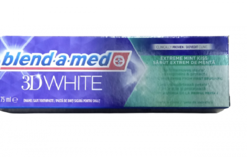 Blend-a-med 75ml 3dwhite fresh extreme mint kiss