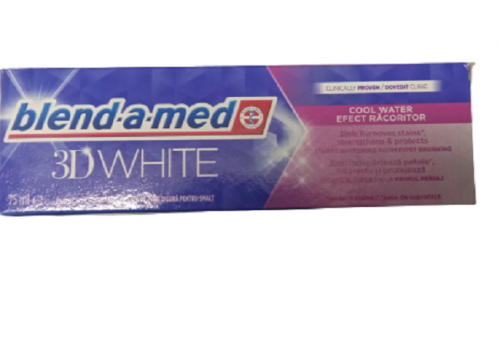 Blend-a-med 75ml 3Dwhite cool water