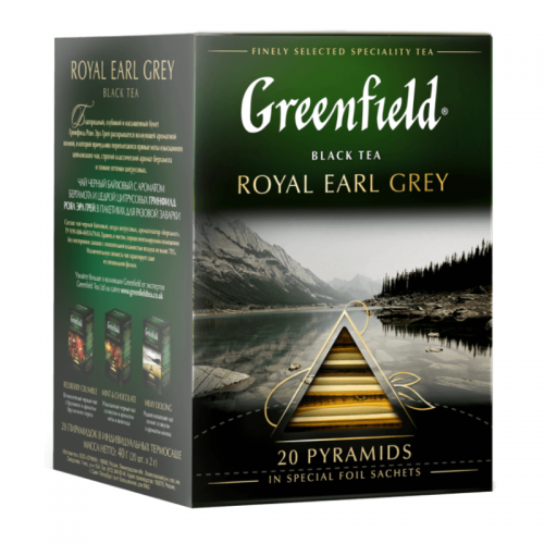 Greenfield fekete tea piramis 20x2g ROYAL EARL GREY