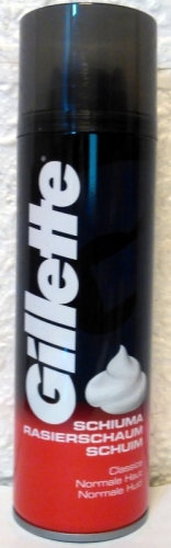 Gillette borotvahab 300ml piros